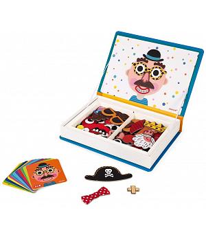 Janod J02716 - Magneti'Book Crazy Faces juguete educativo, Niños